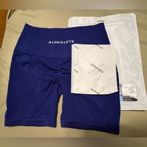 Alphalete Women's Deep Blue Bike Shorts